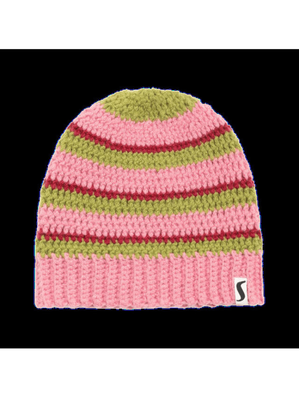 Stüssy Stripe Knit Skullcap Pink